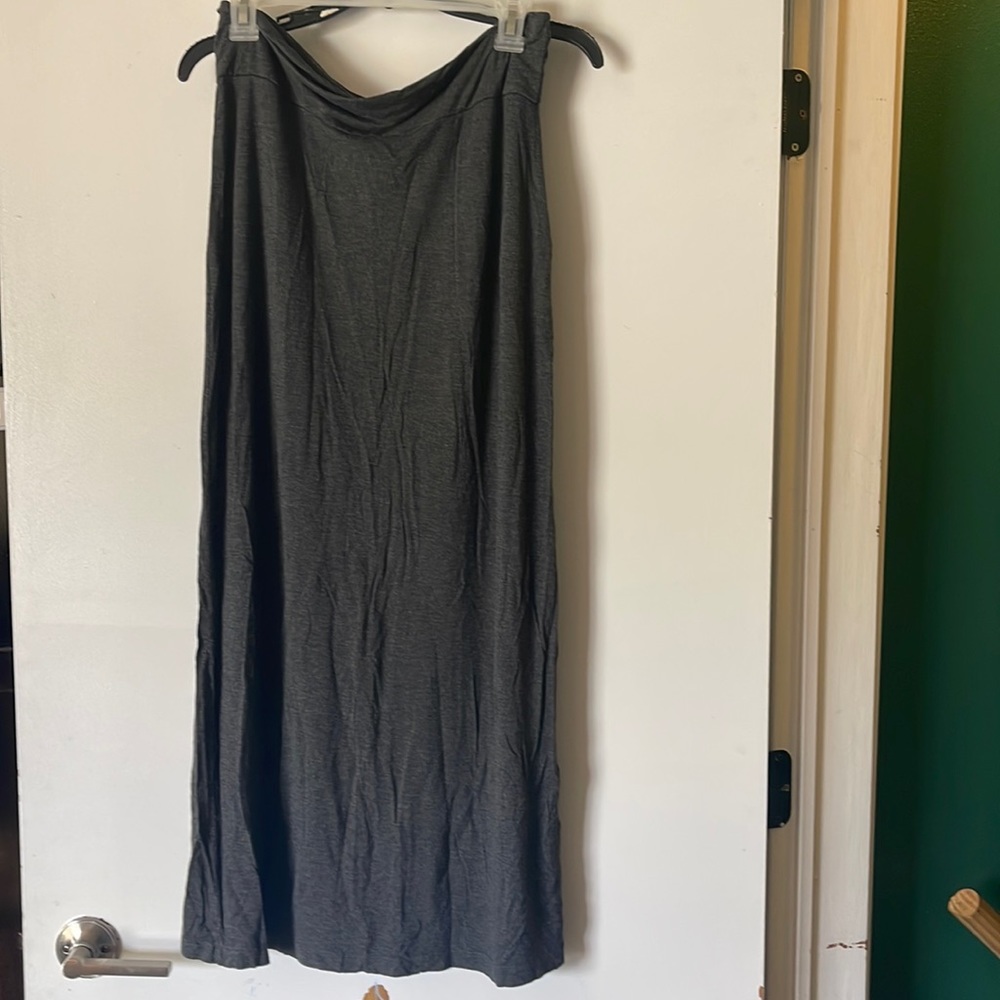 Dark grey maxi skirt